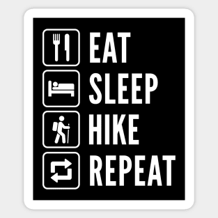 Eat Sleep Hike Repeat Sticker